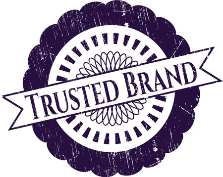 Trusted Brand rubber grunge seal