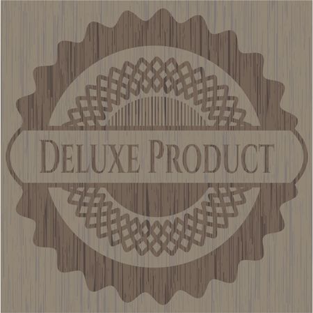 Deluxe Product realistic wood emblem