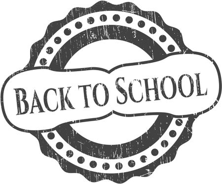 Back to School rubber stamp
