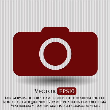 photo camera icon vector symbol flat eps jpg app web