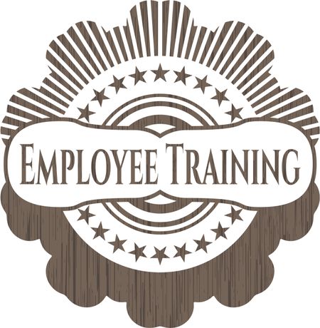 Employee Training realistic wood emblem