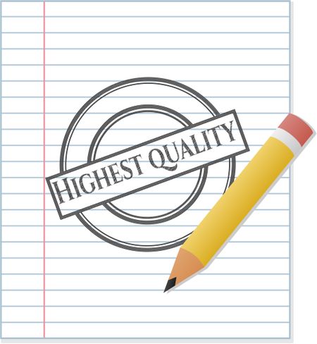 Highest Quality emblem drawn in pencil