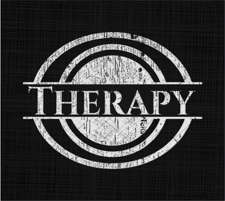 Therapy chalkboard emblem