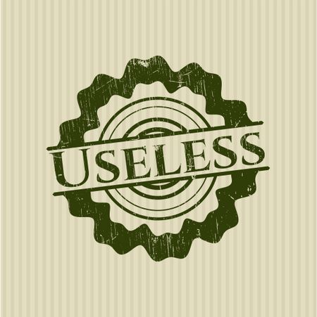 Useless rubber stamp