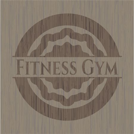 Fitness Gym wooden emblem