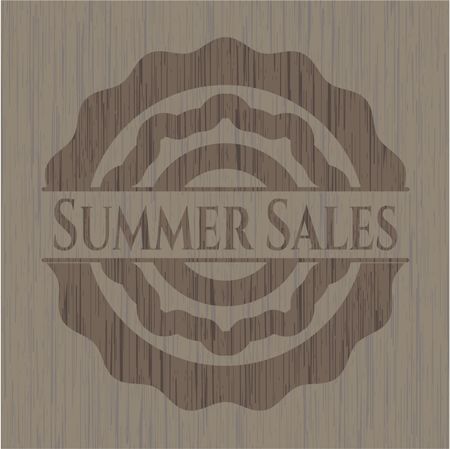 Summer Sales wooden emblem