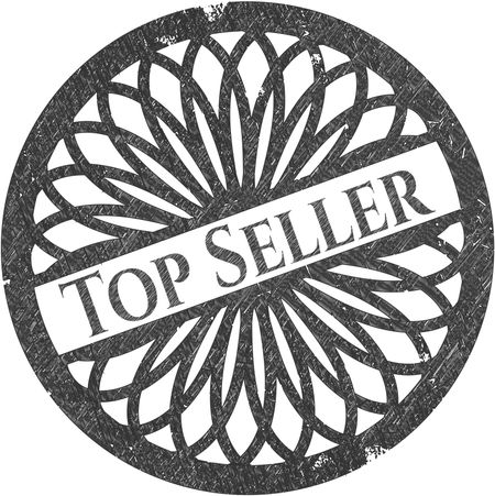 Top Seller emblem draw with pencil effect