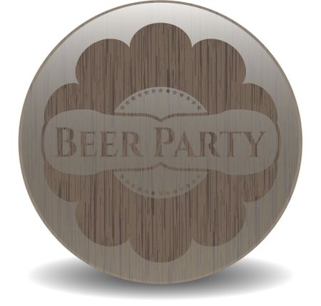 Beer Party wooden emblem