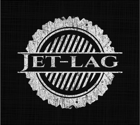 Jet-lag chalk emblem