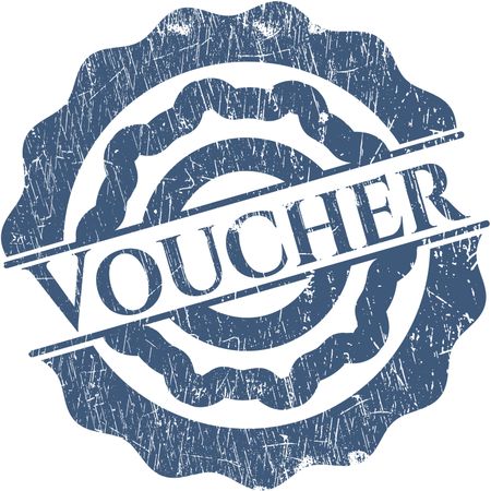 Voucher grunge style stamp