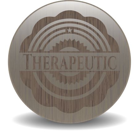 Therapeutic vintage wood emblem