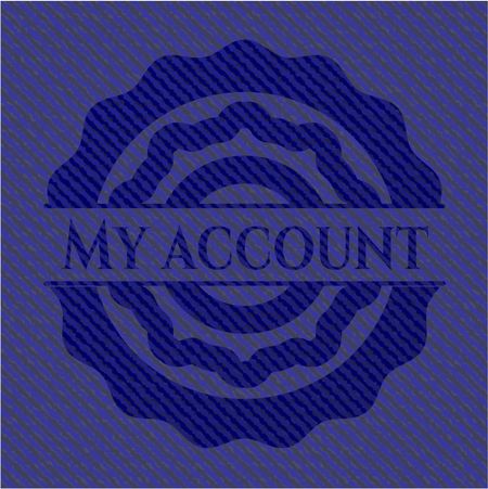 My account with denim texture