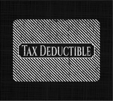 Tax Deductible chalkboard emblem