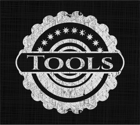 Tools on chalkboard