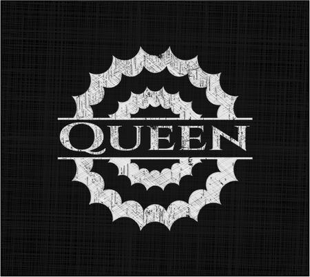 Queen on blackboard