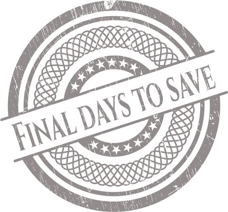 Final days to save rubber grunge texture stamp