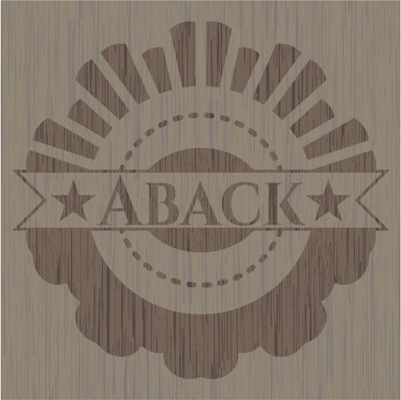 Aback realistic wood emblem