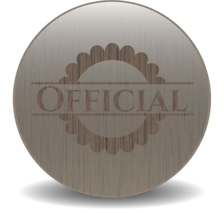 Official realistic wood emblem