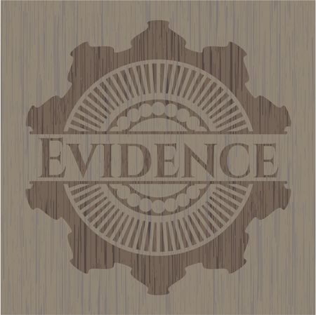 Evidence wood icon or emblem
