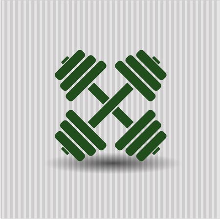 Dumbbell icon vector symbol flat eps jpg app web concept website