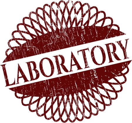 Laboratory grunge stamp
