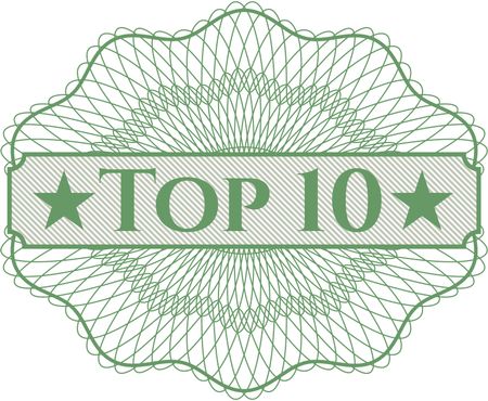 Top 10 inside a money style rosette