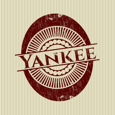 Yankee rubber grunge texture stamp