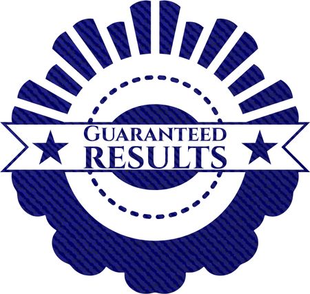 Guaranteed results jean background