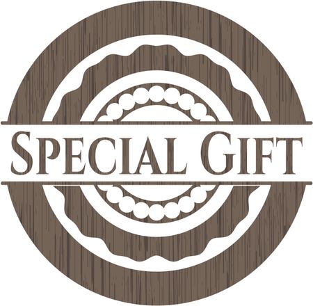 Special Gift realistic wooden emblem