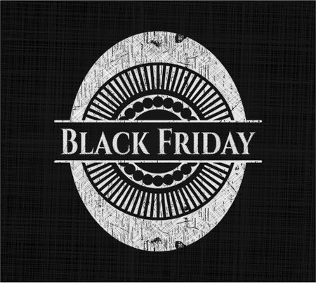 Black Friday on blackboard