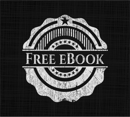 Free eBook written on a chalkboard