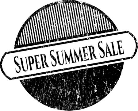 Super Summer Sale rubber seal with grunge texture