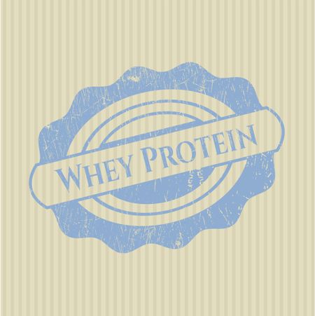 Whey Protein rubber grunge stamp