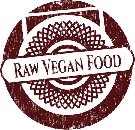 Raw Vegan Food rubber stamp