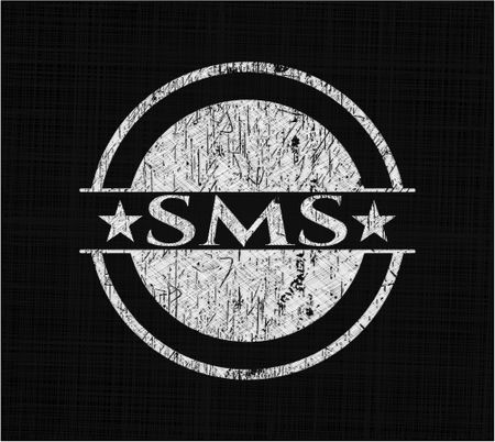 SMS chalkboard emblem