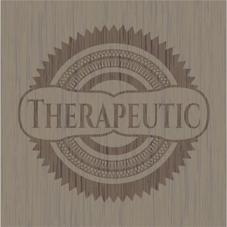 Therapeutic wooden emblem