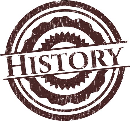 History grunge style stamp