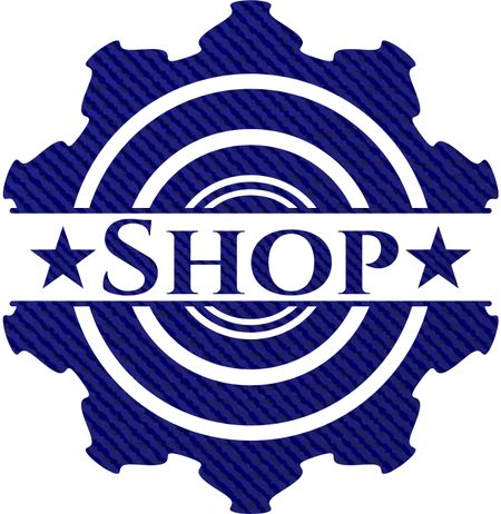 Shop denim background