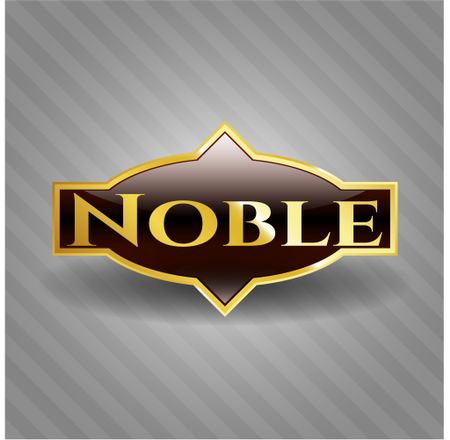 Noble gold shiny emblem