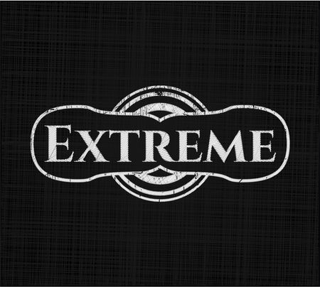 Extreme chalkboard emblem