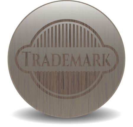 Trademark retro wooden emblem