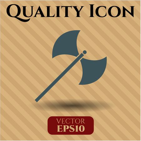 medieval axe icon vector symbol flat eps jpg app web