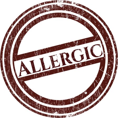 Allergic rubber grunge texture stamp