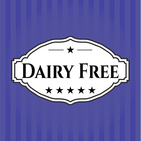 Dairy Free vintage style card or poster