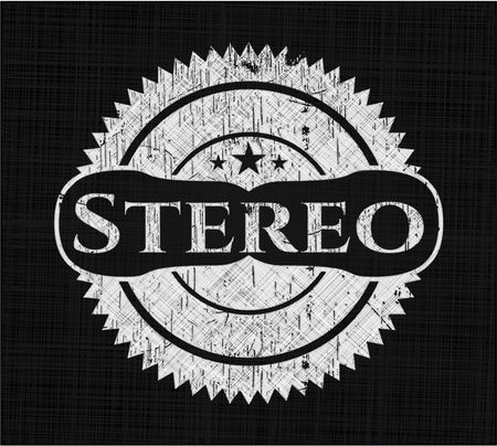 Stereo chalk emblem