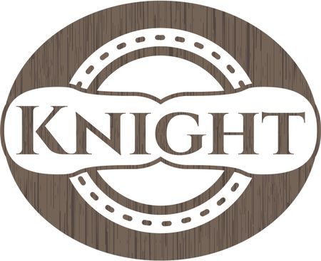 Knight wood emblem. Retro