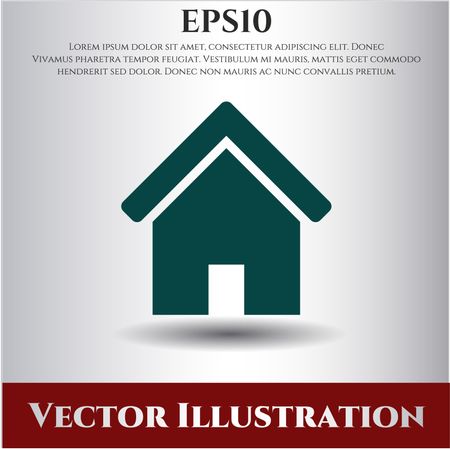home icon vector symbol flat eps jpg app web concept website