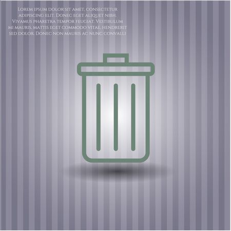 Trash can icon or symbol