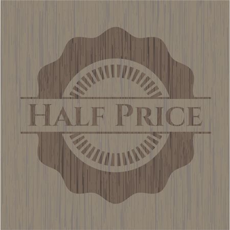 Half Price vintage wood emblem