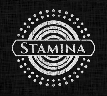 Stamina chalkboard emblem